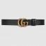 Gucci GG Marmont Reversible Belt 38MM in Black/Brown Leather