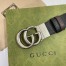 Gucci GG Marmont Reversible Belt 38MM in Noir/Brown Leather