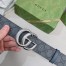 Gucci GG Marmont Reversible Belt 38MM in Grey GG Canvas