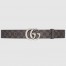 Gucci GG Marmont Reversible Belt 38MM in Grey GG Canvas