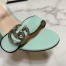 Gucci Marmont Sandals 75mm in Pastel Green Leather