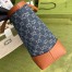 Gucci Ophidia GG Medium Tote Bag in Blue GG Jacquard Denim