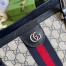 Gucci Ophidia GG Medium Tote Bag in Blue Supreme Canvas