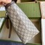 Gucci Ophidia GG Medium Tote Bag in GG Canvas with Brown Leather