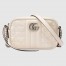 Gucci GG Marmont Mini Camera Bag in White Matelasse Leather