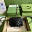 Gucci GG Marmont Mini Camera Bag in Black Matelasse Calfskin