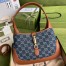 Gucci Jackie 1961 Small Hobo Bag in GG Jacquard Denim