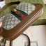 Gucci Jackie 1961 Small Bag in GG Canvas with Brown Leather Trim 