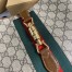 Gucci Jackie 1961 Medium Bag in GG Canvas with Brown Leather Trim