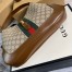 Gucci Jackie 1961 Medium Bag in GG Canvas with Brown Leather Trim