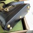 Gucci Horsebit 1955 Mini Top Handle Bag in Black Calfskin