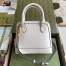 Gucci Horsebit 1955 Mini Top Handle Bag in White Calfskin