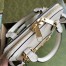 Gucci Horsebit 1955 Mini Top Handle Bag in White Calfskin