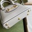 Gucci Horsebit 1955 Mini Top Handle Bag in White Calfskin