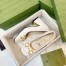 Gucci Mid-heel Pumps 75mm in White Leather with Horsebit