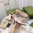 Gucci Slingback Pumps 75mm in Nude Leather with Horsebit