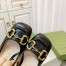 Gucci Slingback Pumps 75mm in Black Leather with Horsebit