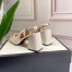 Gucci Slingback Pumps 75mm in White Leather with Horsebit
