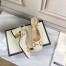 Gucci Slingback Pumps 75mm in White Leather with Horsebit