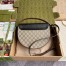 Gucci Padlock Small Crossbody Bag in GG Canvas with Black Leather