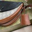Gucci Padlock Small Crossbody Bag in GG Canvas with Black Leather