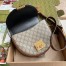 Gucci Padlock Small Crossbody Bag in GG Canvas with Black Leather