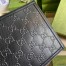 Gucci Portfolio Pouch in Black GG Embossed Perforated Leather