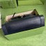 Gucci Small Shoulder Bag in Black Leather with Double G