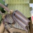 Gucci Ophidia GG Small Top Handle Bag in GG Canvas with Brown Leather
