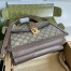 Gucci Ophidia GG Small Top Handle Bag in GG Canvas with Brown Leather