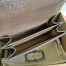 Gucci Ophidia GG Small Top Handle Bag in GG Canvas with Brown Leather