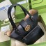 Gucci Small Tote Bag with Double G in Black Calfskin