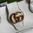 Gucci Small Tote Bag with Double G in White Calfskin