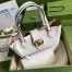 Gucci Small Tote Bag with Double G in White Calfskin