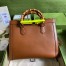 Gucci Diana Medium Tote Bag in Brown Leather