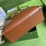 Gucci Diana Medium Tote Bag in Brown Leather
