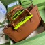Gucci Diana Medium Tote Bag in Brown Leather