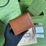 Gucci Diana Card Case Wallet In Brown Calfskin