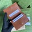 Gucci Diana Card Case Wallet In Brown Calfskin