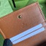 Gucci Diana Card Case Wallet In Brown Calfskin