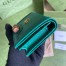 Gucci Diana Card Case Wallet In Green Calfskin