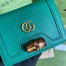 Gucci Diana Card Case Wallet In Green Calfskin