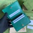 Gucci Diana Card Case Wallet In Green Calfskin