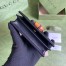 Gucci Diana Card Case Wallet In Black Calfskin
