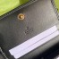 Gucci Diana Card Case Wallet In Black Calfskin