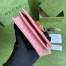 Gucci Diana Card Case Wallet In Pink Calfskin