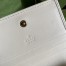Gucci Diana Card Case Wallet In White Calfskin
