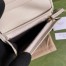 Gucci Diana Card Case Wallet In White Calfskin