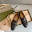 Gucci Women's Interlocking G Horsebit Loafers In Black Leather