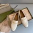 Gucci Women's Interlocking G Horsebit Loafers In White Leather